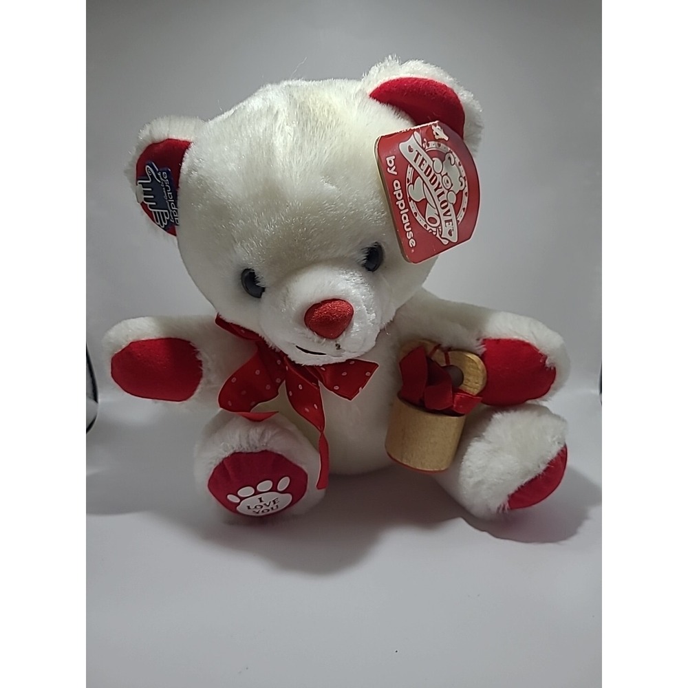 1986 Vintage Applause Stuffed‎ Valentine Bear Teddylove With Stamp